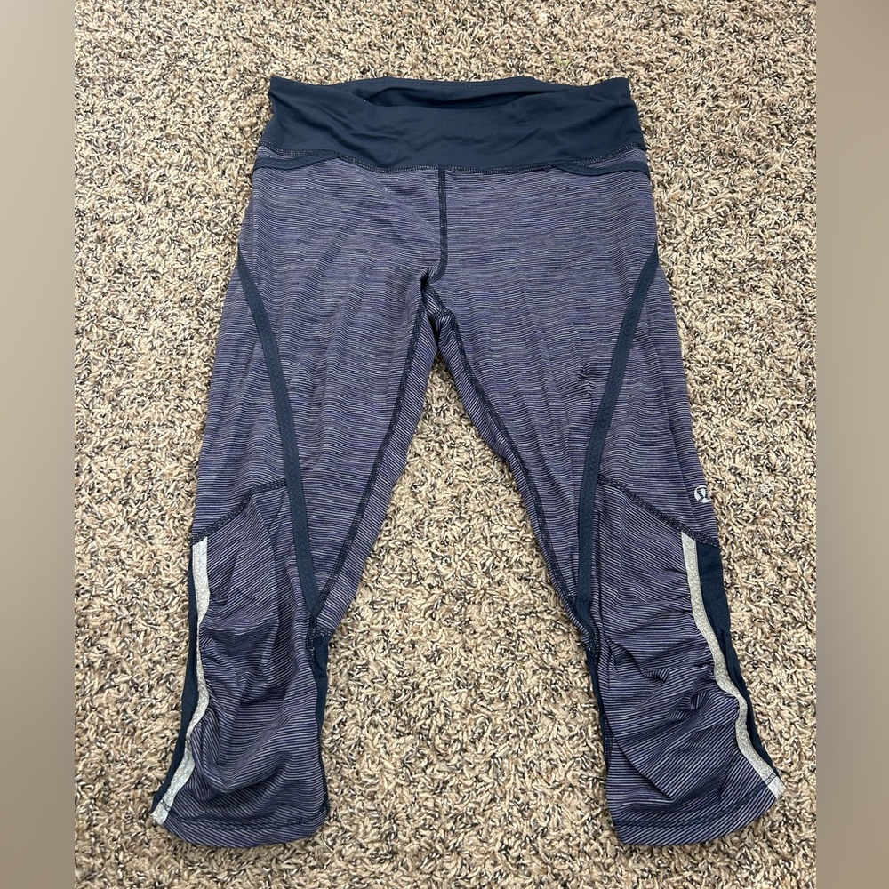 lululemon athletica Purple and Black Leggings